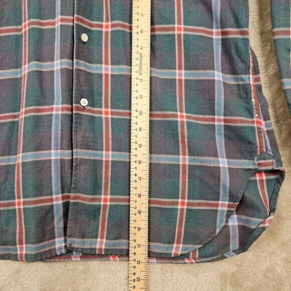 Rare Made in USA Engineered Garments Plaid Shirt Buttons Men's Size L Multicolor - Picture 4 of 10